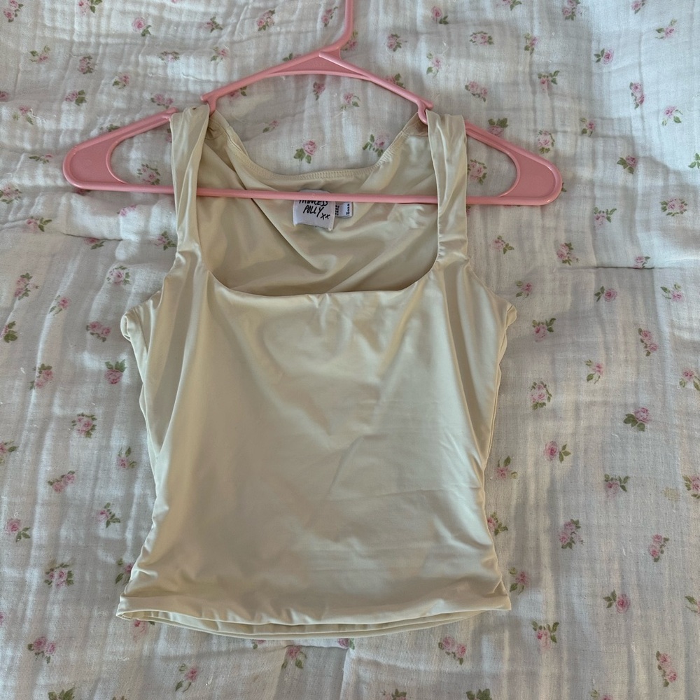 Princess Polly Women's Cream Tank Top